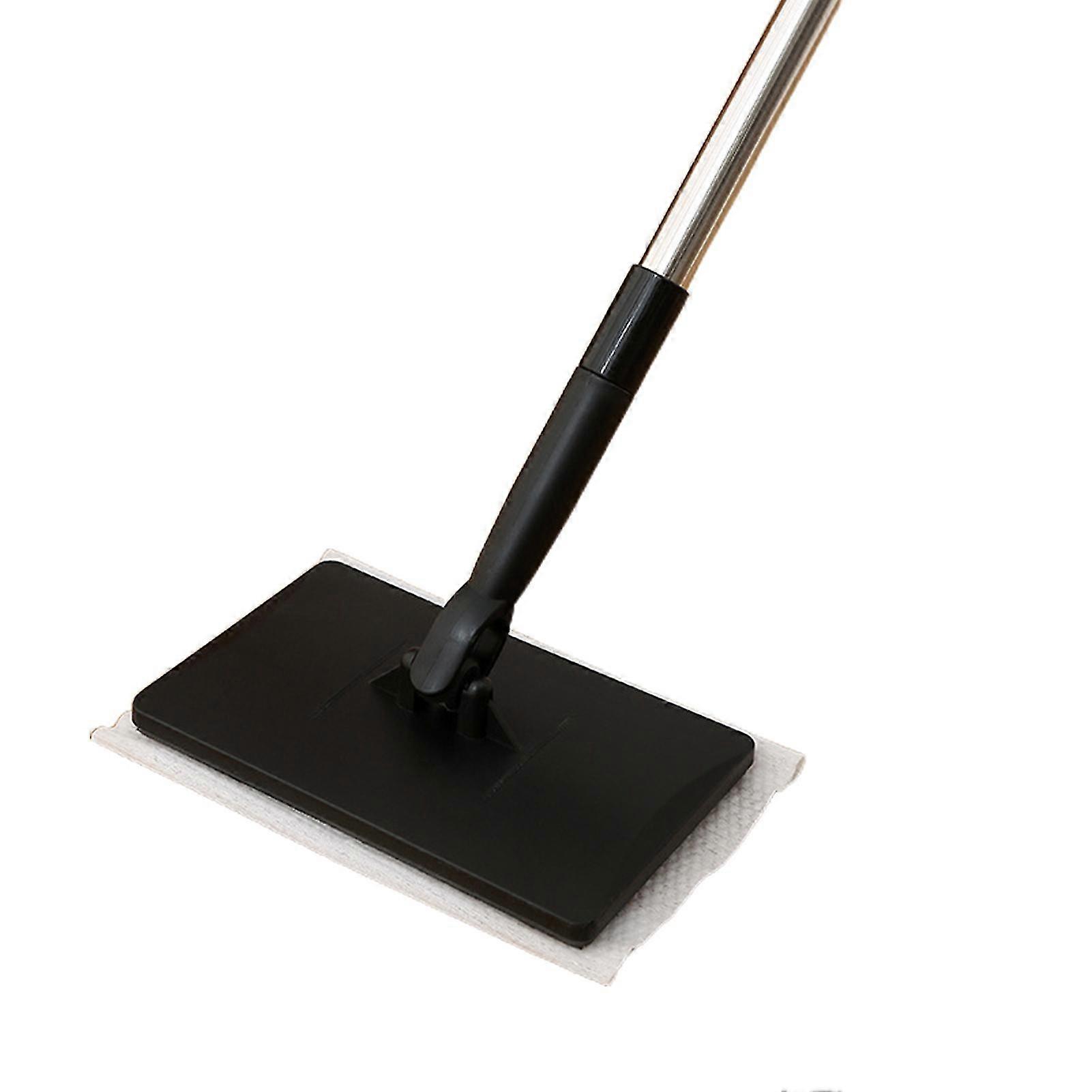 AURA Mini Face Towel Mopp med Push-Pull håndtak Gjenbrukbar gulvrengjøringsmopp for gulvvindusdør