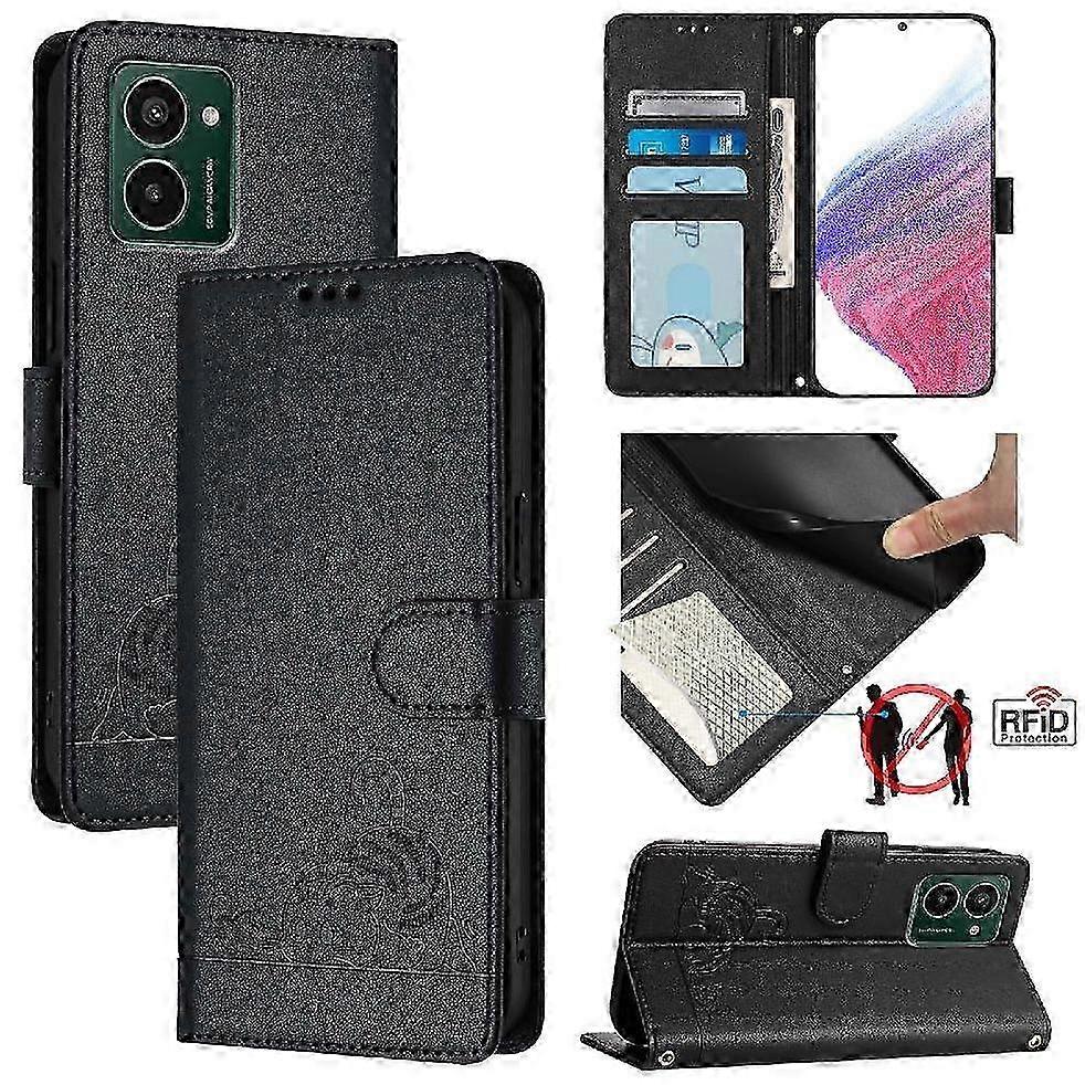 RFID blocking wallet case for NOKIA HMD Pulse Pro with kickstand