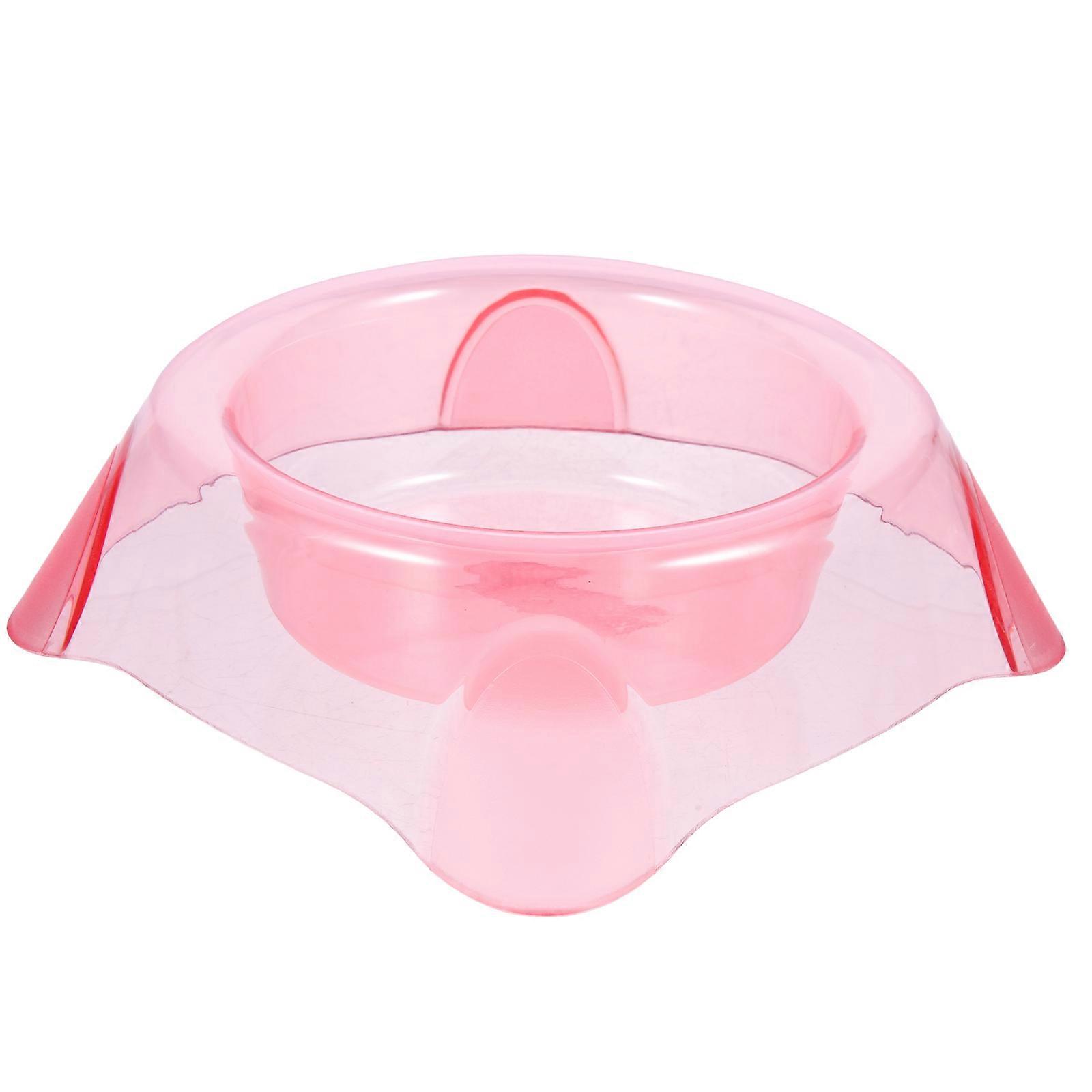 Dog Water Bowl Cat Dog Food and Water Feed Container Anti-Overthrow Design Easy to Clean Pink 1 Set