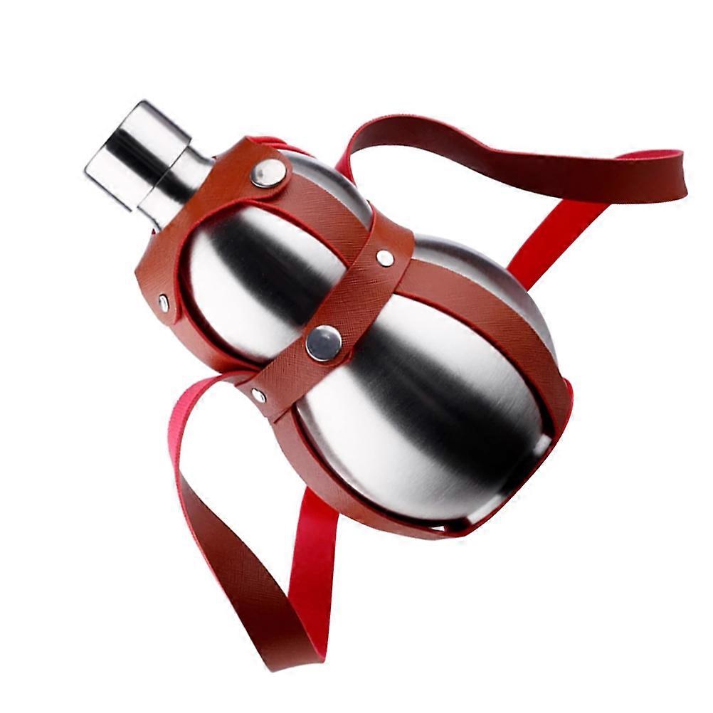 Creative Gourd Shaped Portable Stainless Steel Holder for Outdoor Activities – Unique Design for Lovers