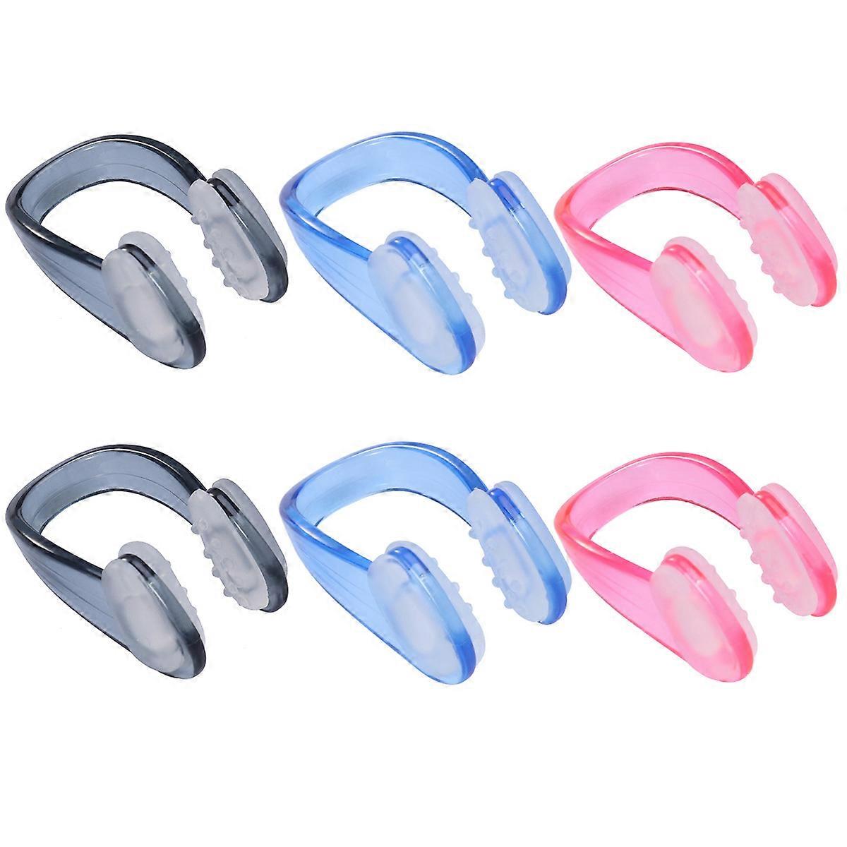 Swimming Earplugs and Nose Protector with Padded Clips Assorted Color TPE Material 18 Pcs