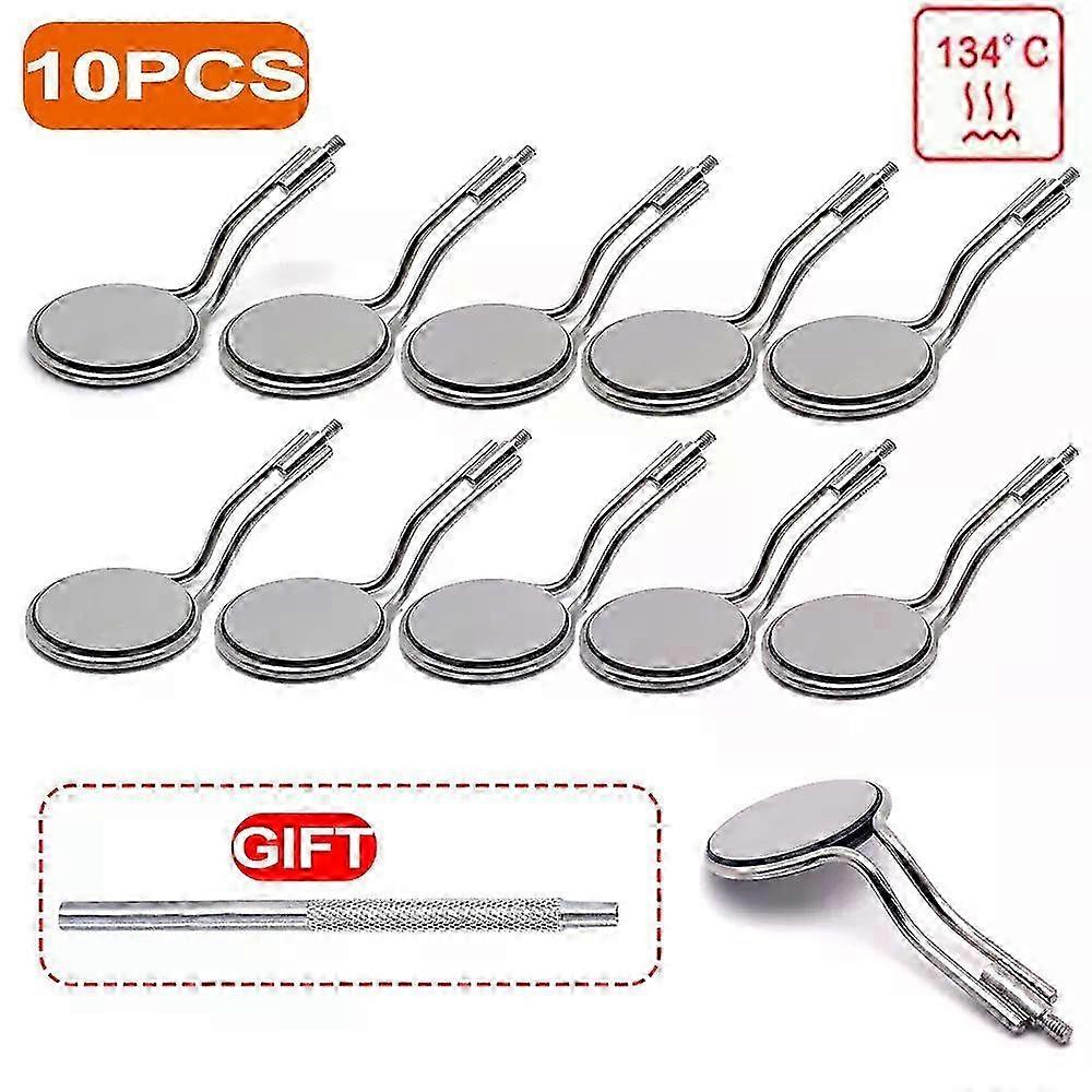 Gaibosi 10PCS Dental Mouth Mirror Autoclave Anti-fog Rhodium Oral Mirrors Reflectors Double Sided Reuse 2025