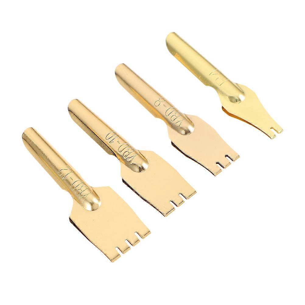 Dip Pen Drawing Nibs Flat Head Shape Vintage-Inspired for Calligraphy and Sketching 4.00X0.80X0.20CM