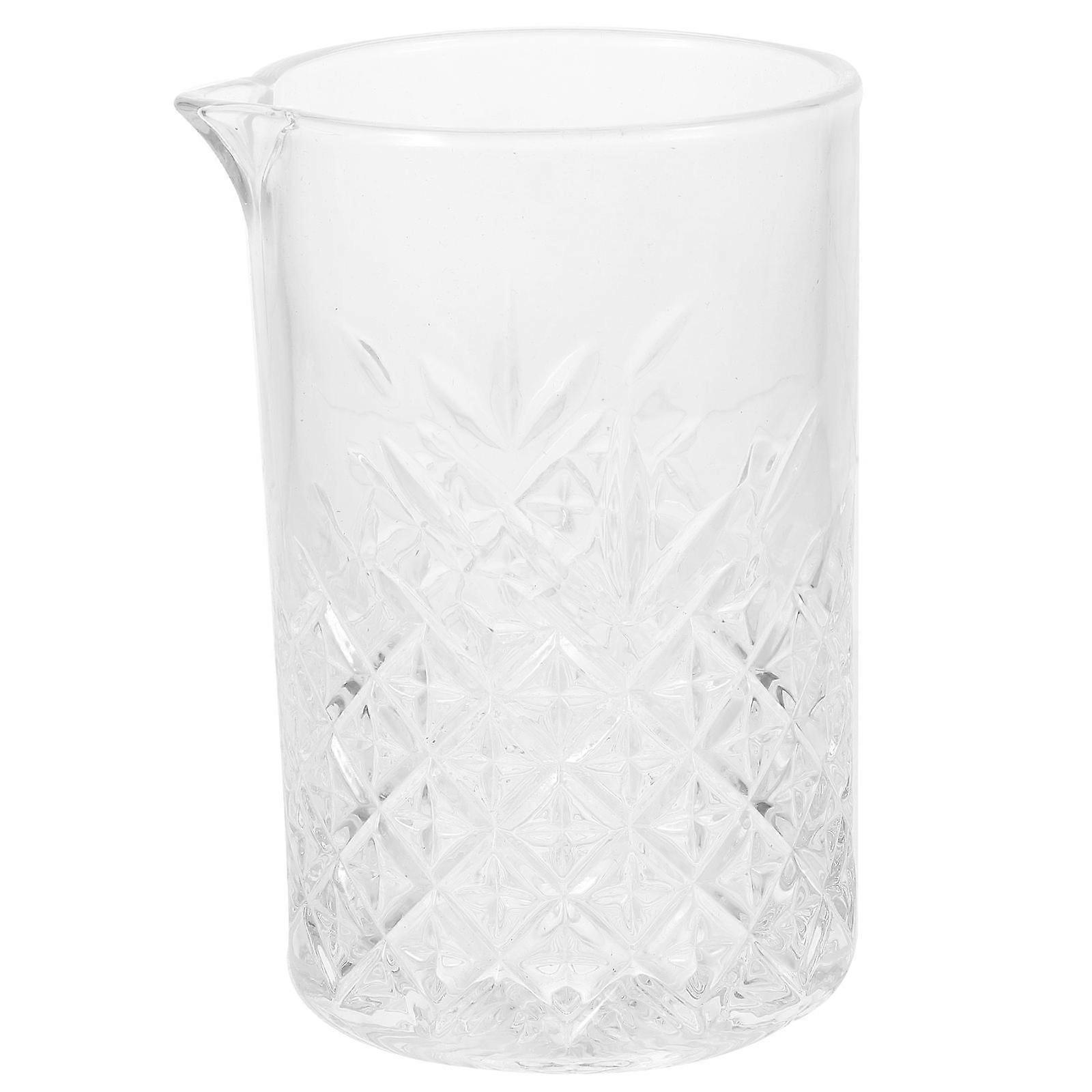 Crystal Glass Cup 725ml Transparent Cocktail Drinkware with Antislip Texture for Bar Use