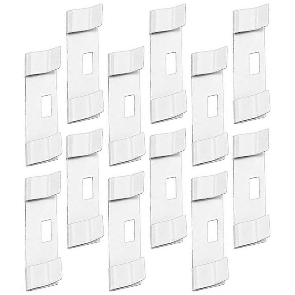 Vertical Blind Repair Set with 12pcs White Clips for Most Blinds Size