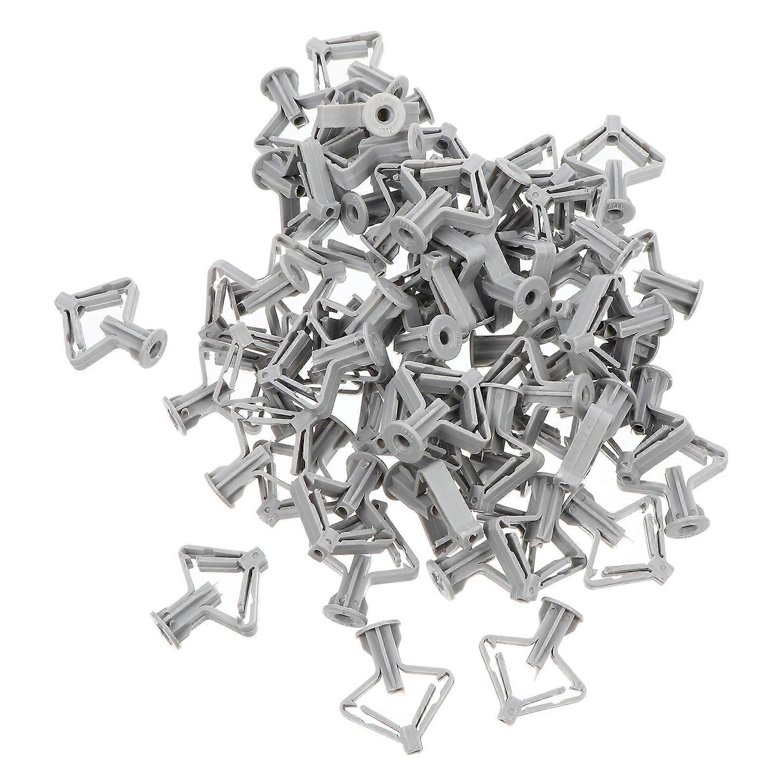 Plastic Wall Plugs for Gypsum Board with High Strength and Correlation Resistance Light Grey 200 Pcs