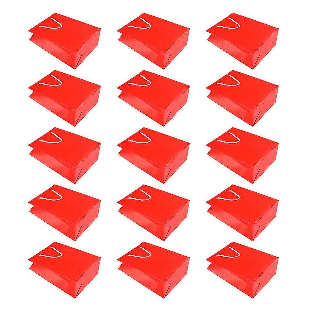 Solid Color Paper Bags Perfect For Important Events 15Pcs