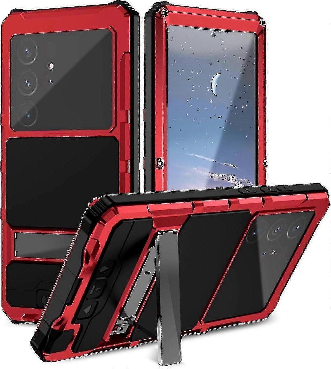 Robust Military-Grade Phone Case for Galaxy S24 Ultra featuring Integrated Screen Protector