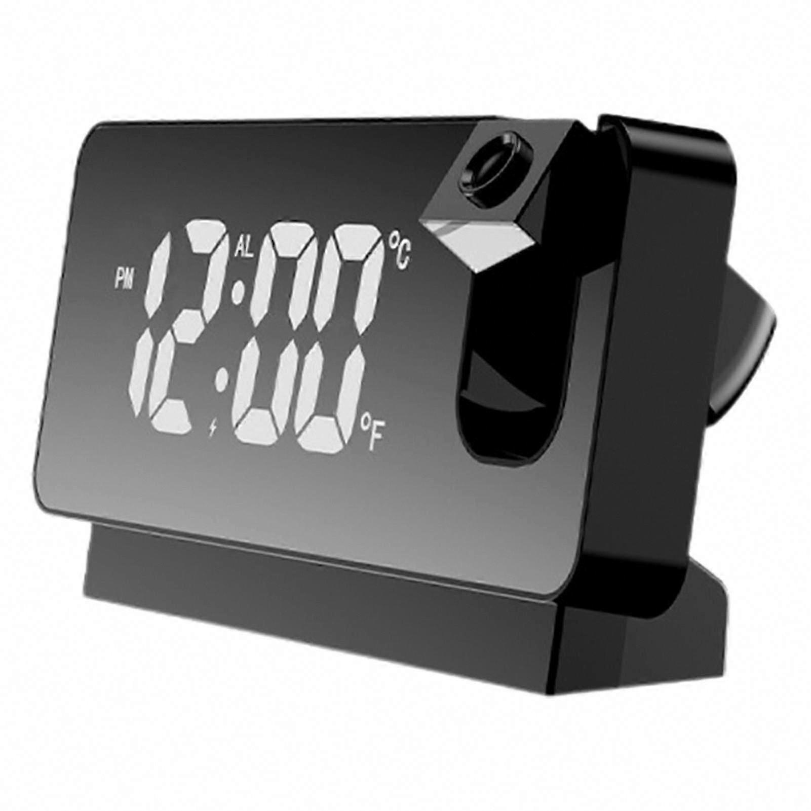 LED Digital Alarm Clock with Large Screen, Temperature & Date Display