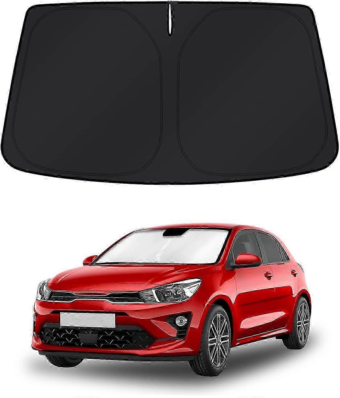 2025 Windshield Sun Shade for Kia Rio 2018-2023 Window Shade Sun Visor Cover Foldable Blocks UV Rays Keep Your Car Cooler