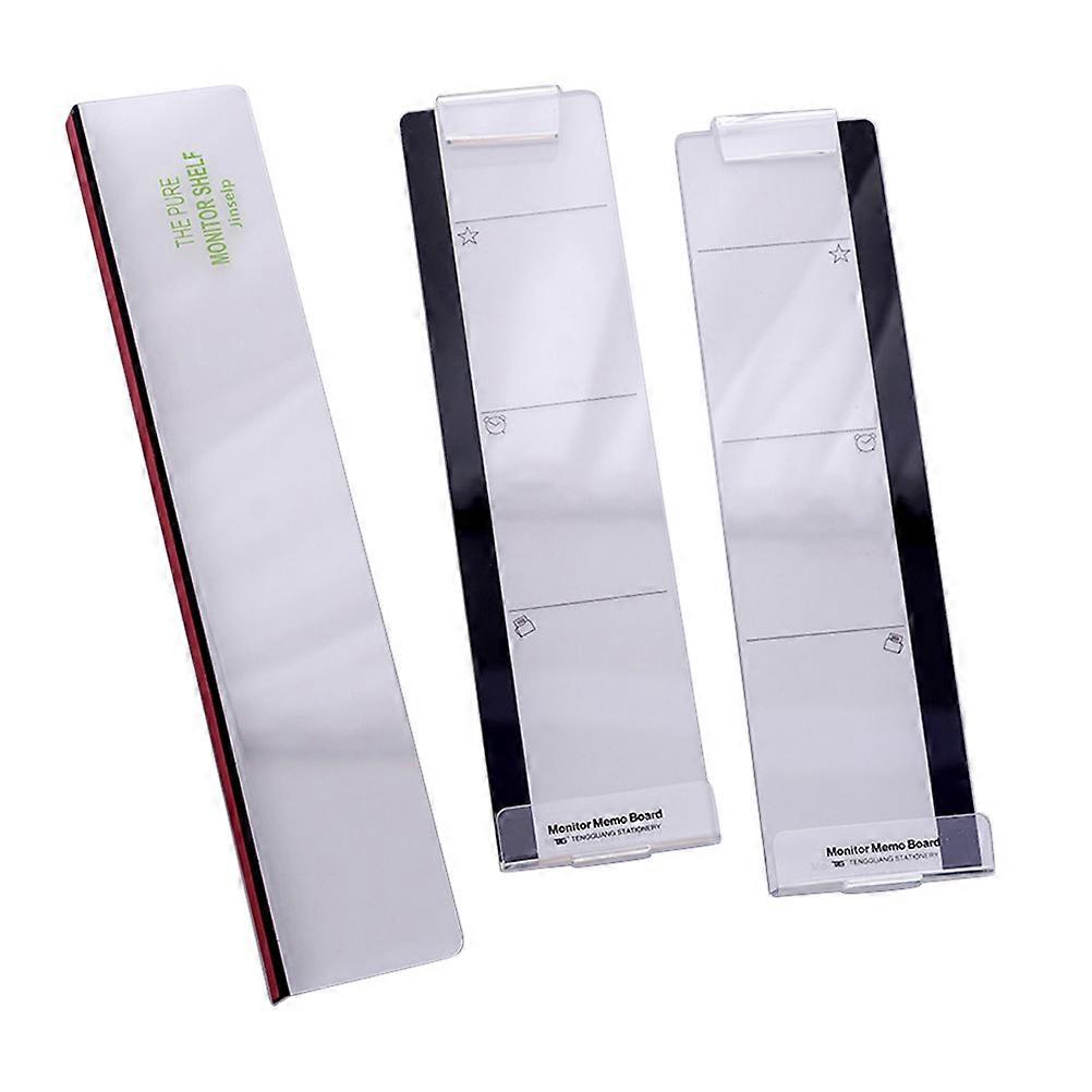 Monitor Memo Board for Computer Screen Message Reminder 1Set White Acrylic