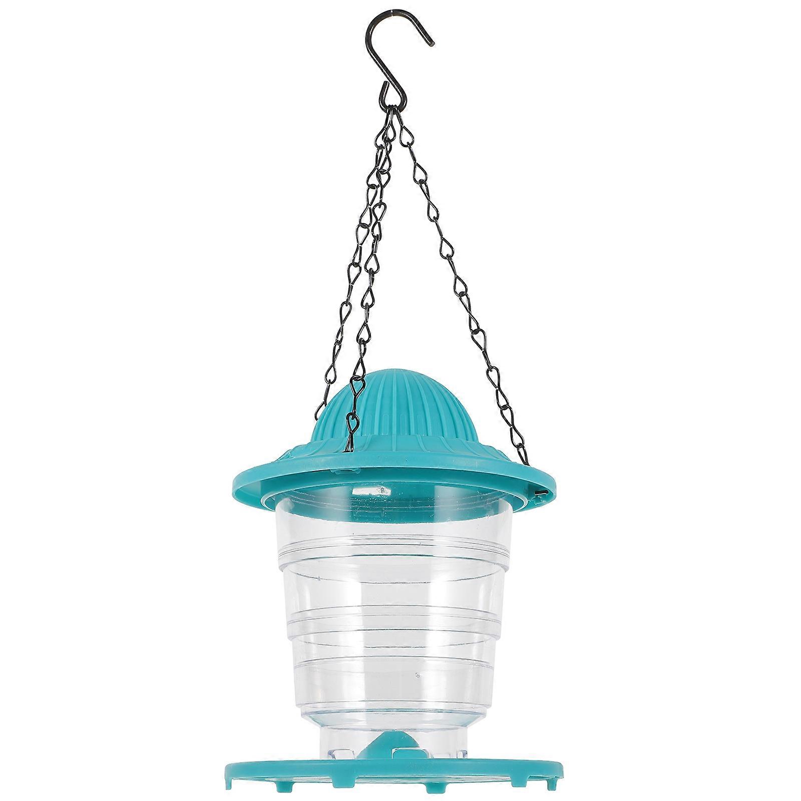 Plastic Bird Feeder for Feeding in Garden or Patio Easy to Refill Clean and Observe 6 x 6 x 12 inches