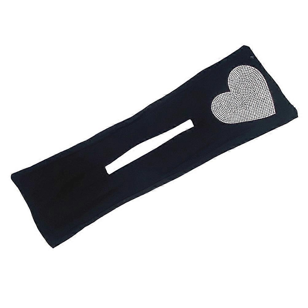 Heart Shape Hair Tool For Women Yoga Practice Stylish Accessory Black Lightweight 1Pcs