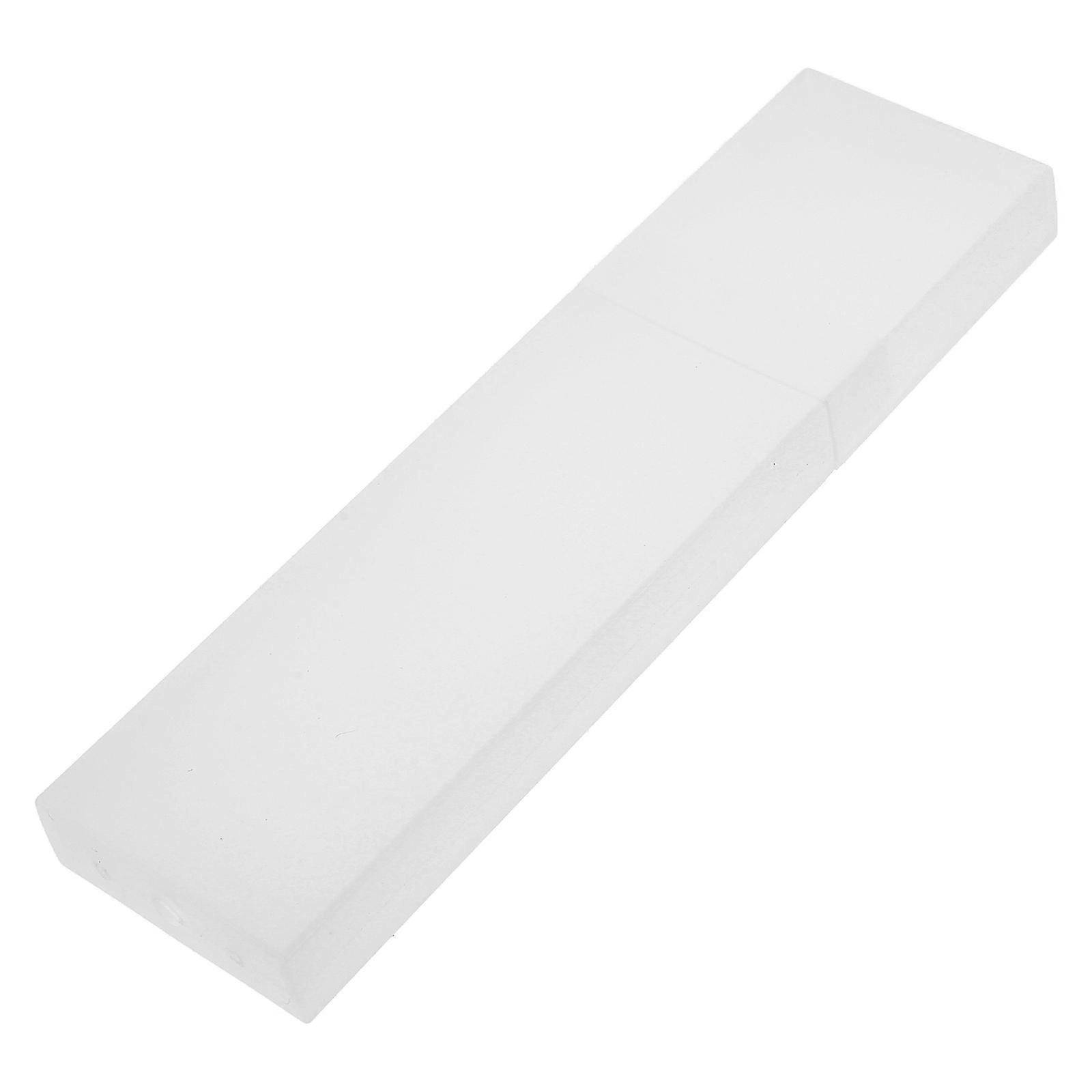 White Plastic Storage Box for Tongue Tools Compact and Durable for Home Use 7.5 x 5.2 x 3.1 inches
