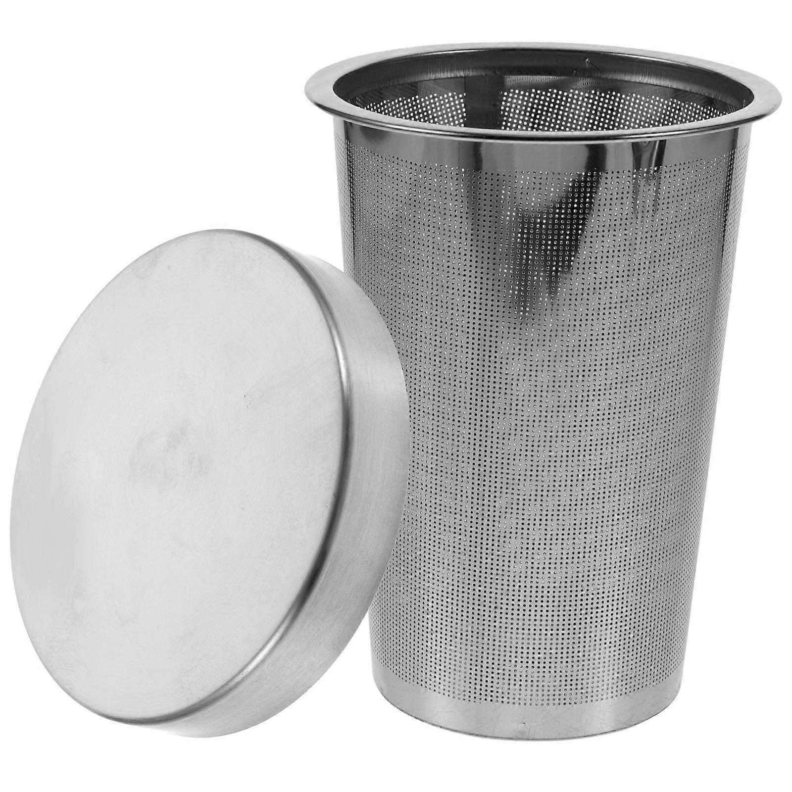 Teapot Filter Lid Stainless Steel Tea Infuser Home Use Restaurant Simple .5X8.2X8.2CM 1Set