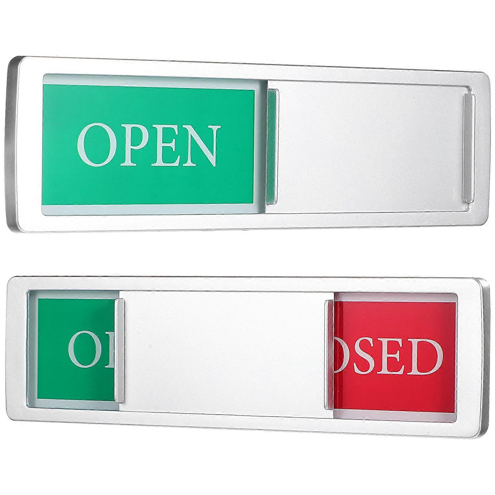 Open Closed Signs Washing Machine Sign Practical Design for Household Users Acrylic Material 2Pcs
