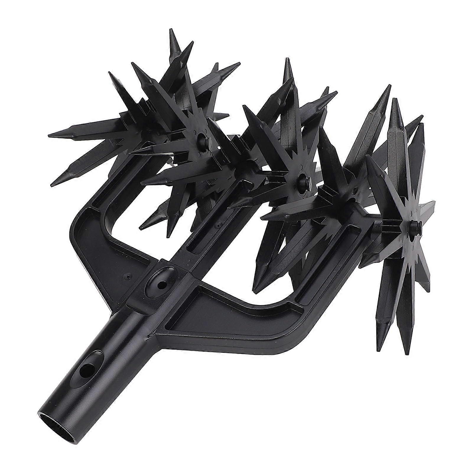 Garden Cultivator, ABS Plastic, Multipurpose, Soil Loosener with Long Spikes, Removable Design for Planting