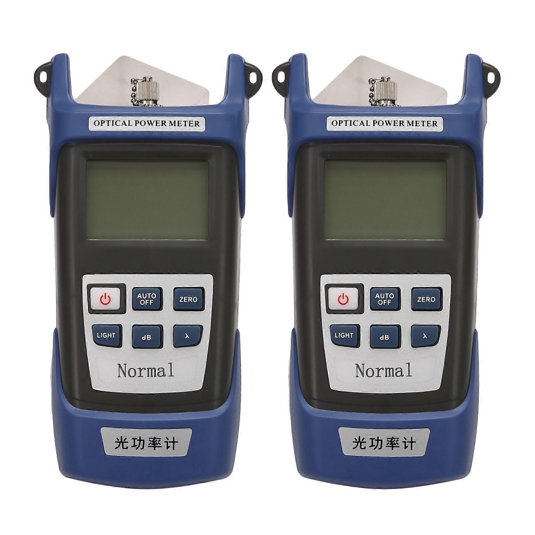 2X Handheld Optical Power Meter High Precision Optical Fiber Tester Optical Attenuation Test with Fc