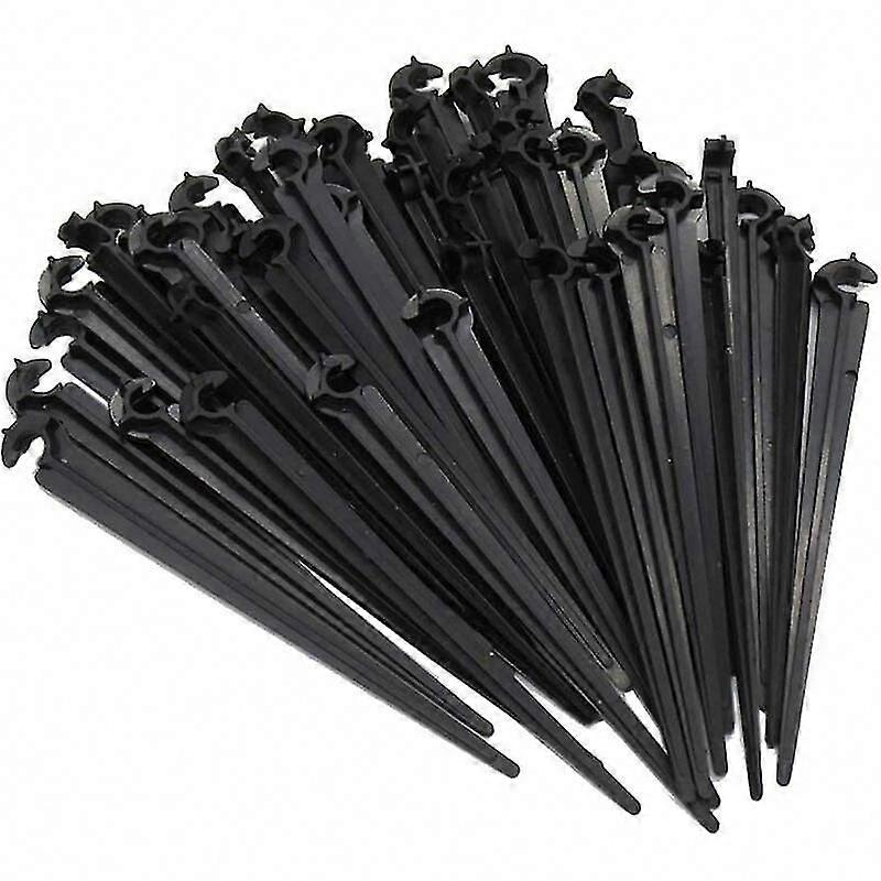 50pcs Garden Hose Holders for C Stakes - Ground Fixing Rod Support for Irrigation & Watering Pipes