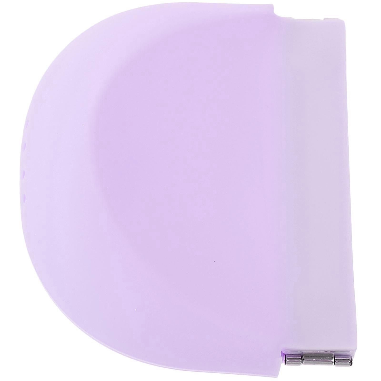 Household Denture Container Purple Silicone Retainer Case for Convenient Storage