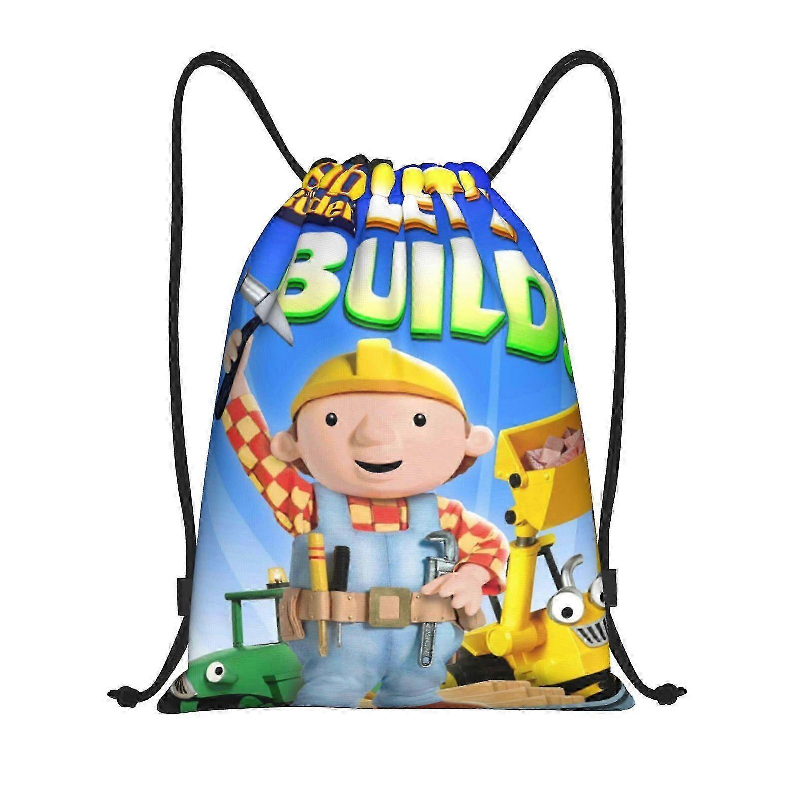 2025 o13 Bob the Builder Canvas double shoulder backpack a must-have for gym and daily tasks h13