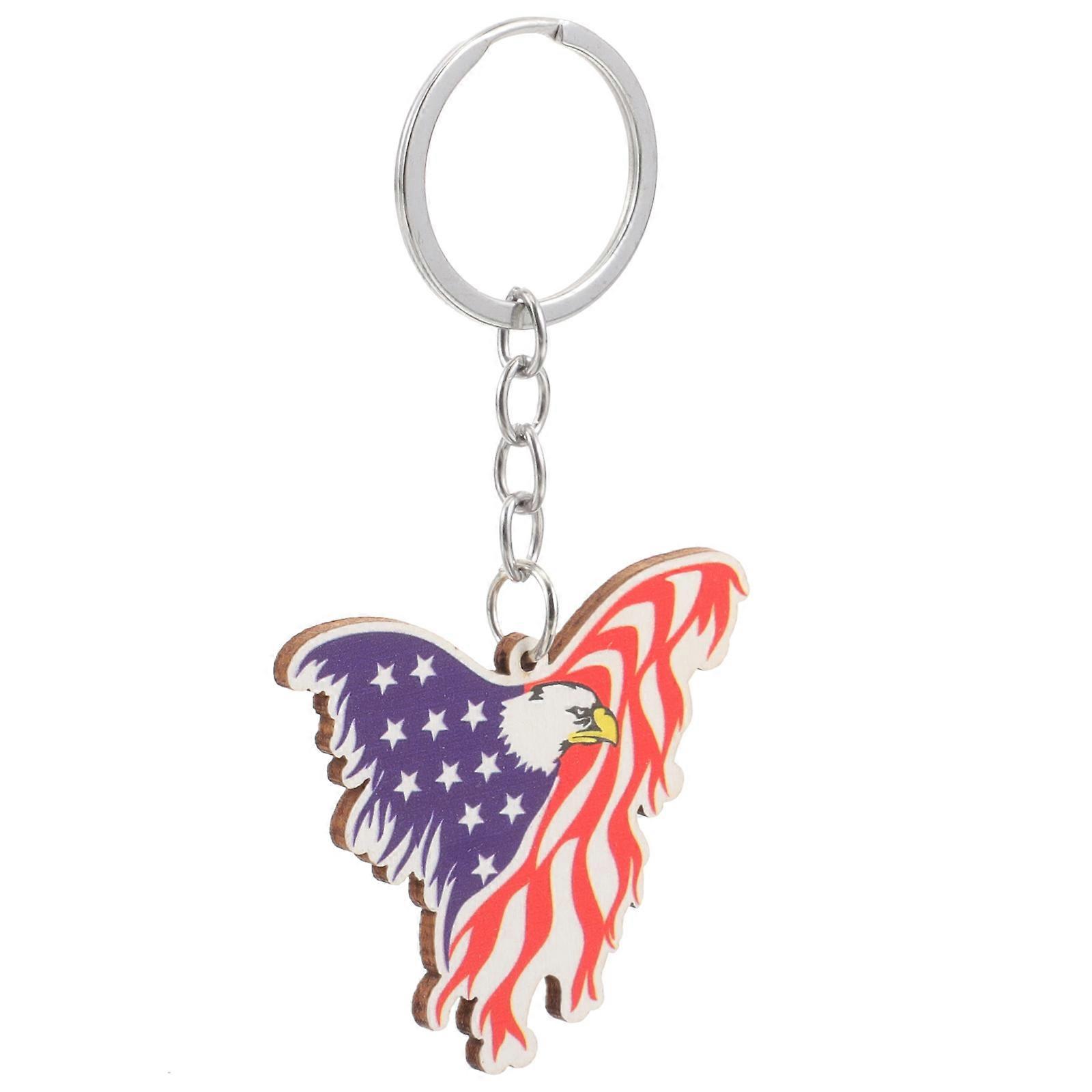 Patriotic Style Eagle Design Key Chain For Daily Use Symbolic Decoration 1Pack