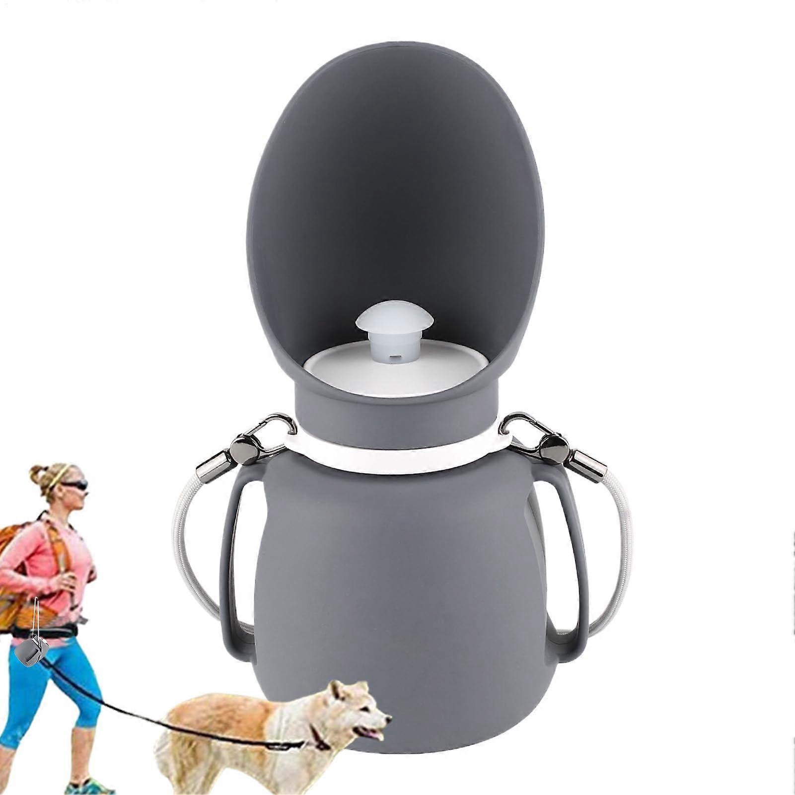 Hundefuttermittelspender Leakproof Water Dispenser Bowl for Puppies, Portable Lanyard Feeder for Small to Large Dogs