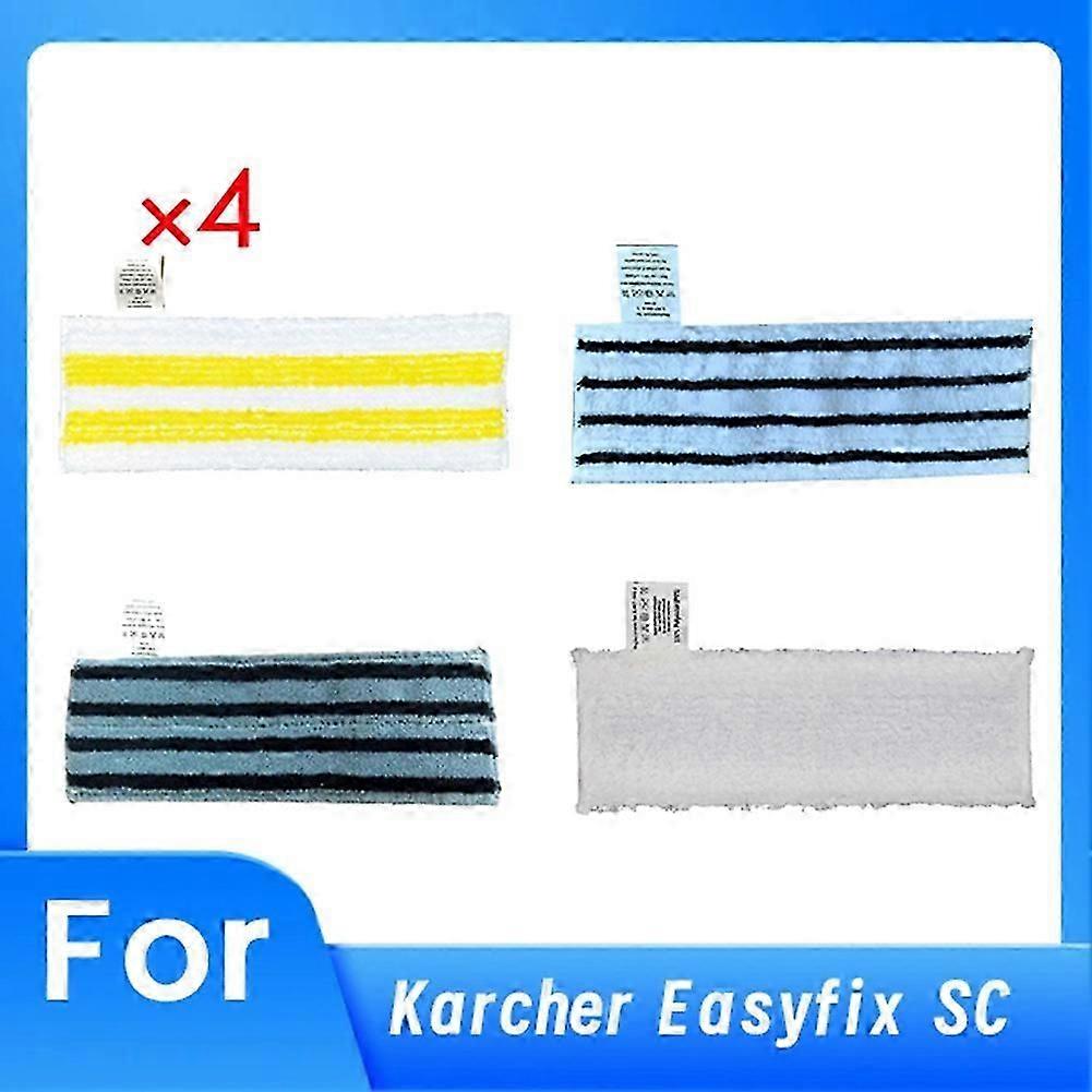 Classic Four-Color Combination Rags for Karcher Easyfix Sc Series Handheld Vacuum Cleaners Microfibe