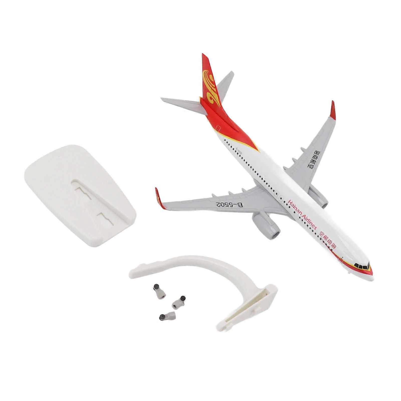 737 Airplane Model Toy Crafted Decoration Plane Model Toy With Wheel for Table Desk 