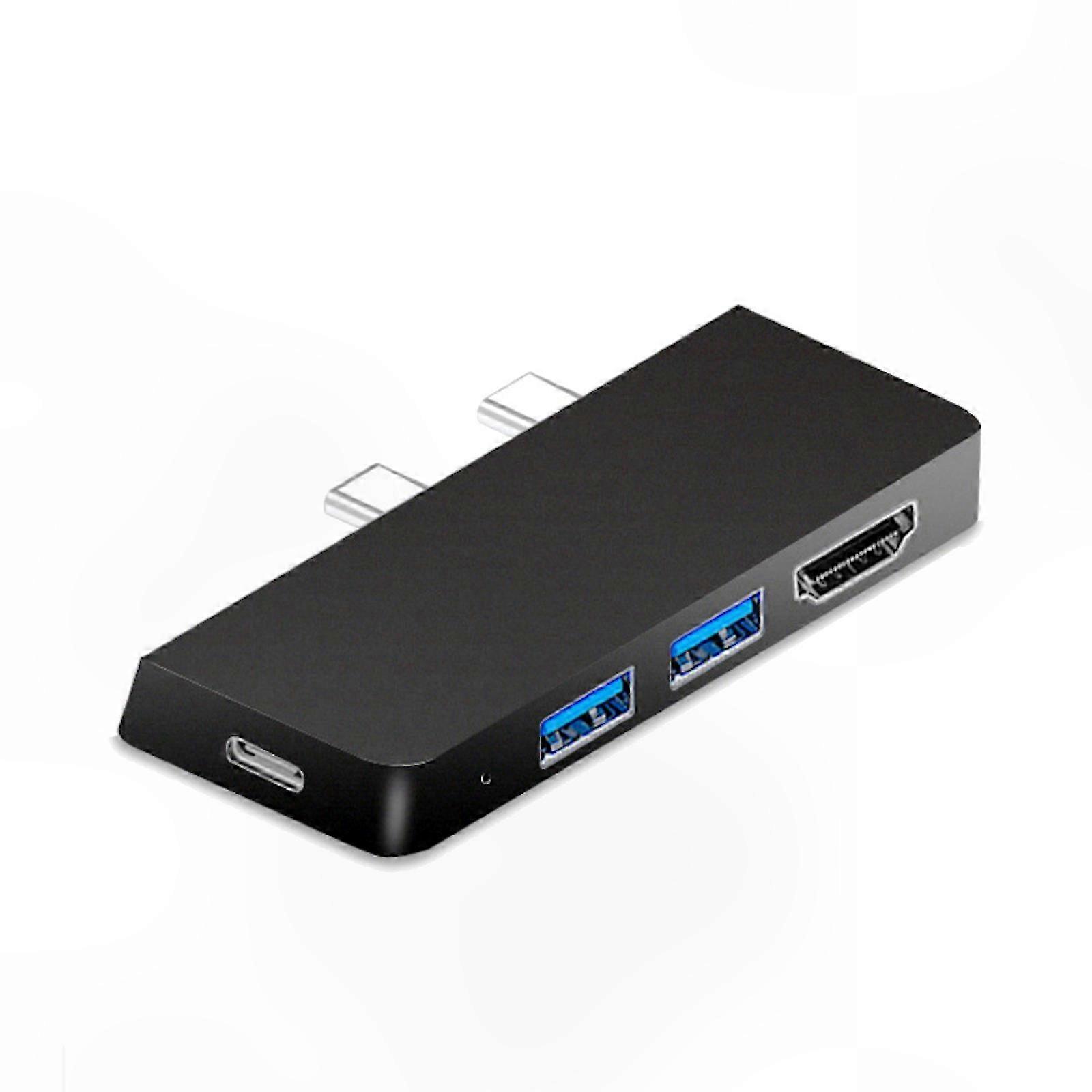 USB Docking Stations for Pro8/9/X Expansion Hubs with 4K Output and Multiple USB Connection Silver