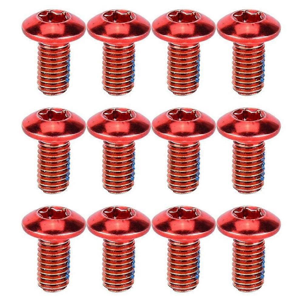 12PCS Titanium Steel Brake Pad Screws Durable Replacement for Mountain Bike Disc Brakes Easy Installation Corrosion Resistant Fasteners