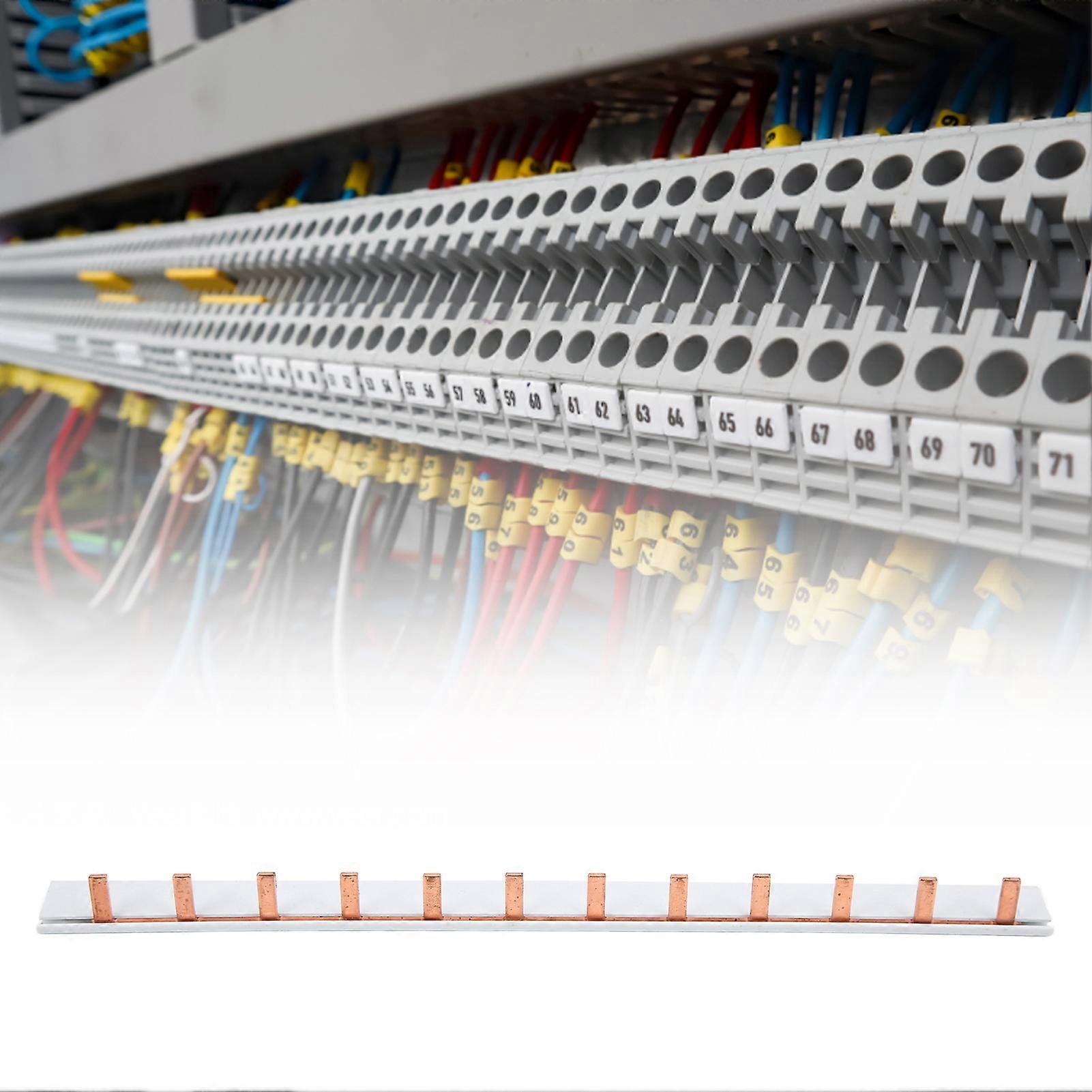 Circuit Breaker Buss Bar Combing Terminal Block Pure Copper PVC for Schools Hospitals Hotels Home12 Channel 