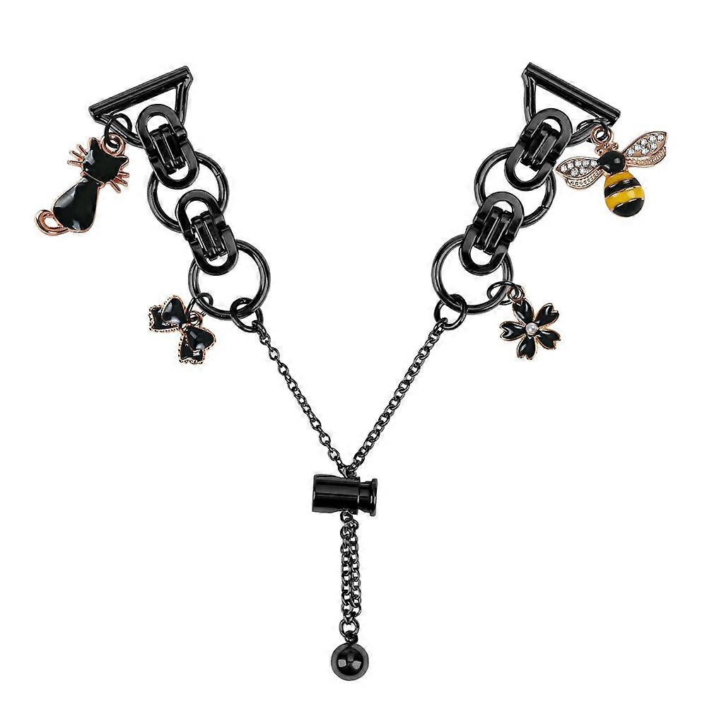 תואם עבור Garmin Fenix 5S / 5S Plus רצועת צמיד סגסוגת מתכת מגולוון מתכת רצועת צמיד שרשרת לולאה אחת