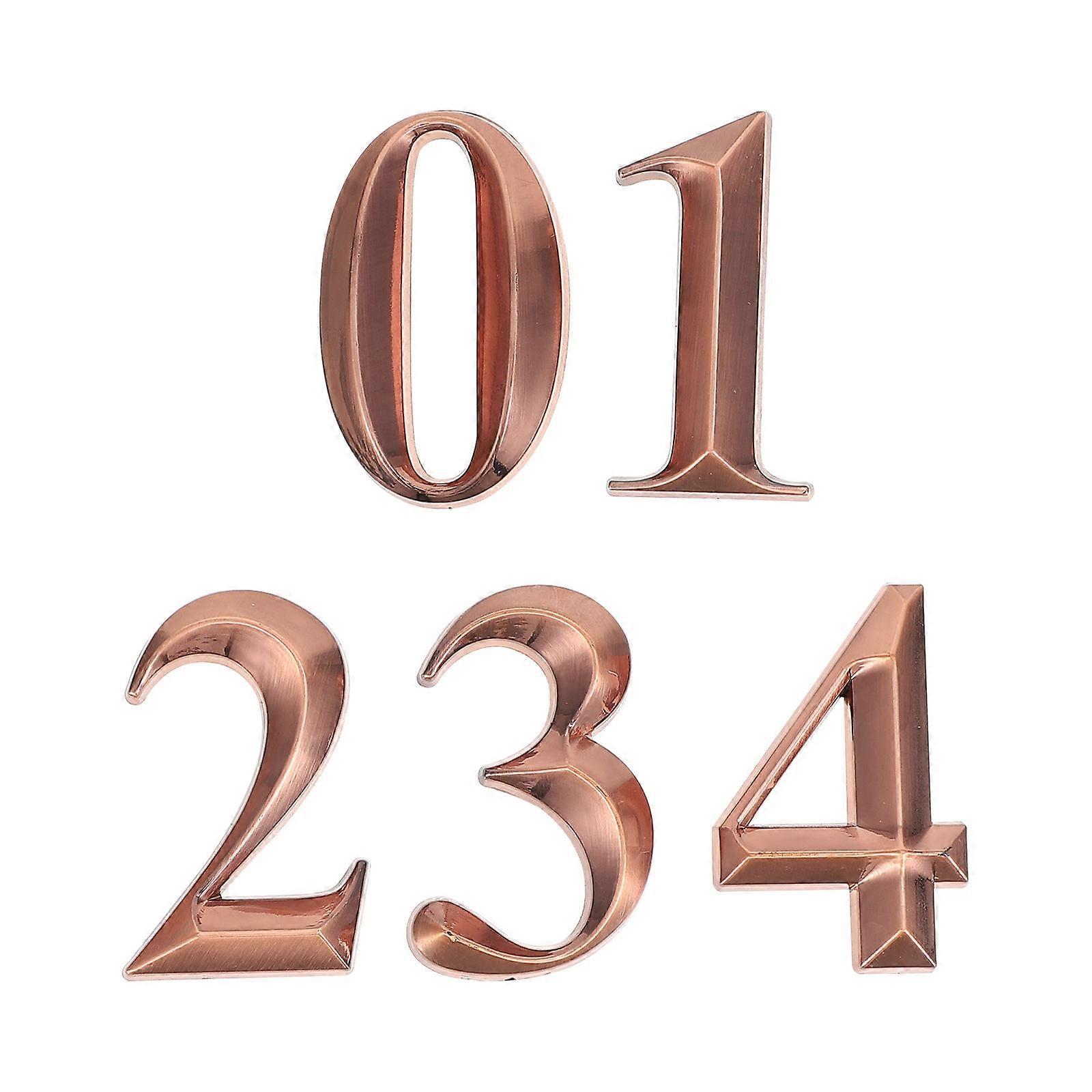 Digital Door Number Self Adhesive Sticker for 1 Bag Decor Use