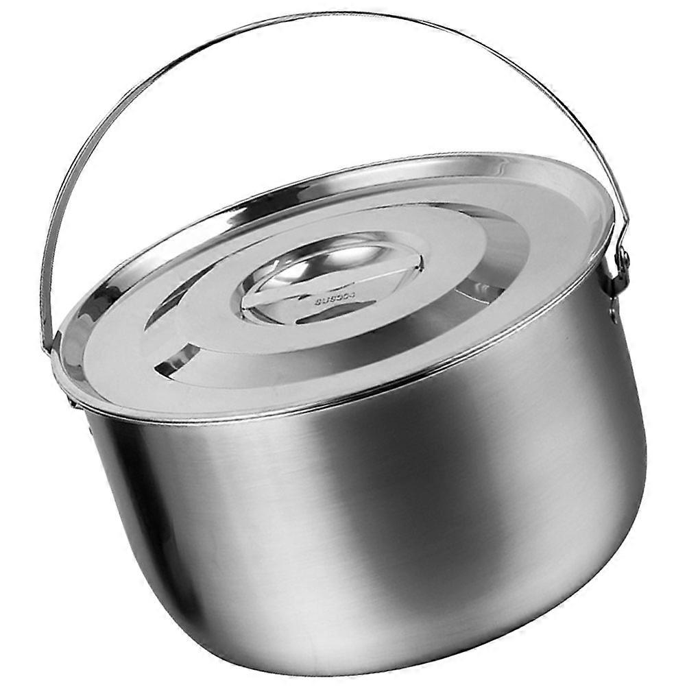 Stainless Steel Storage Basin with Lid for Kitchen Use Silver Color Practical and 7.9 Inches