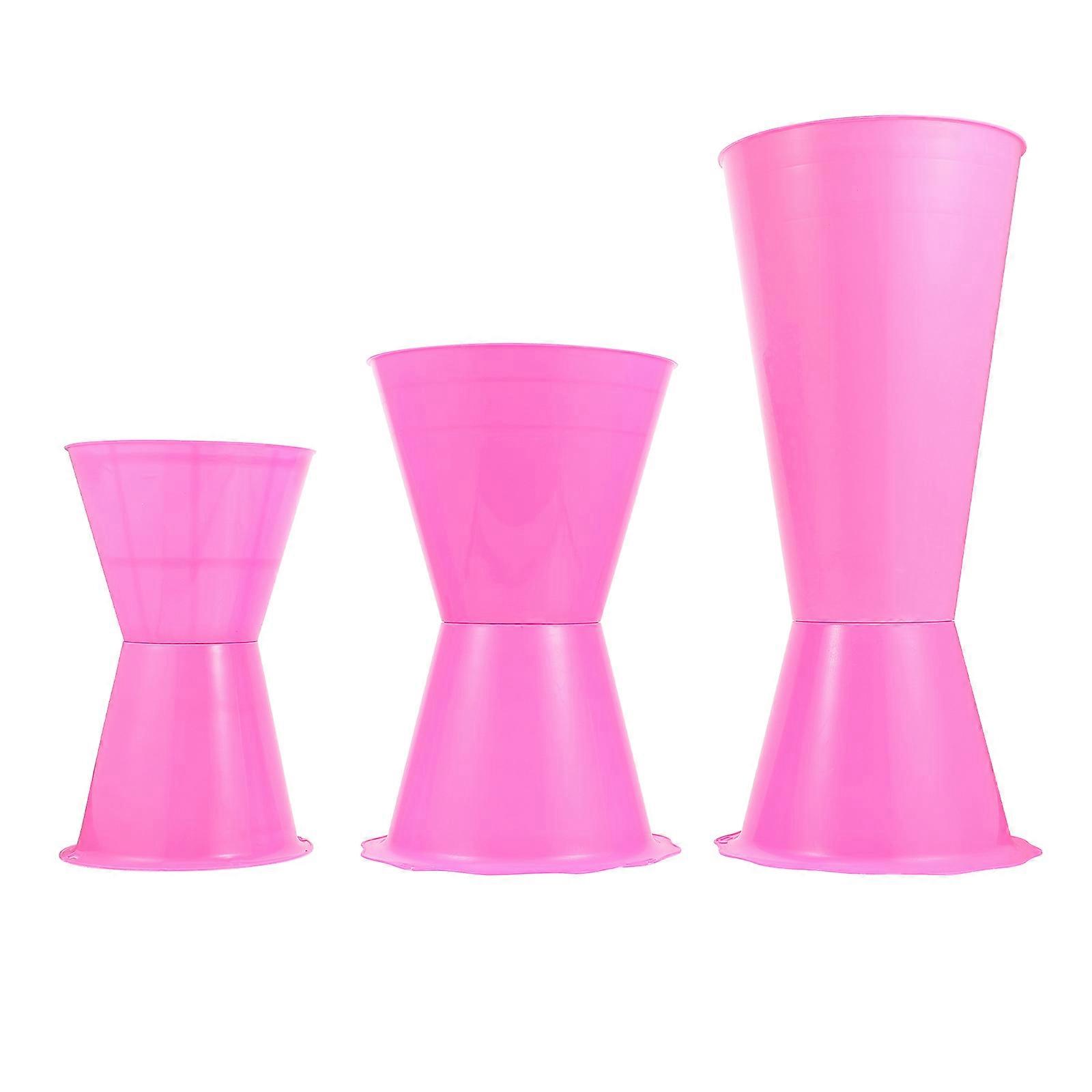 Floral Water Tubes Flowers 3Pcs Designed For Creating Elegant Centerpieces In Galas With Safe Non-Deforming Plastic Material