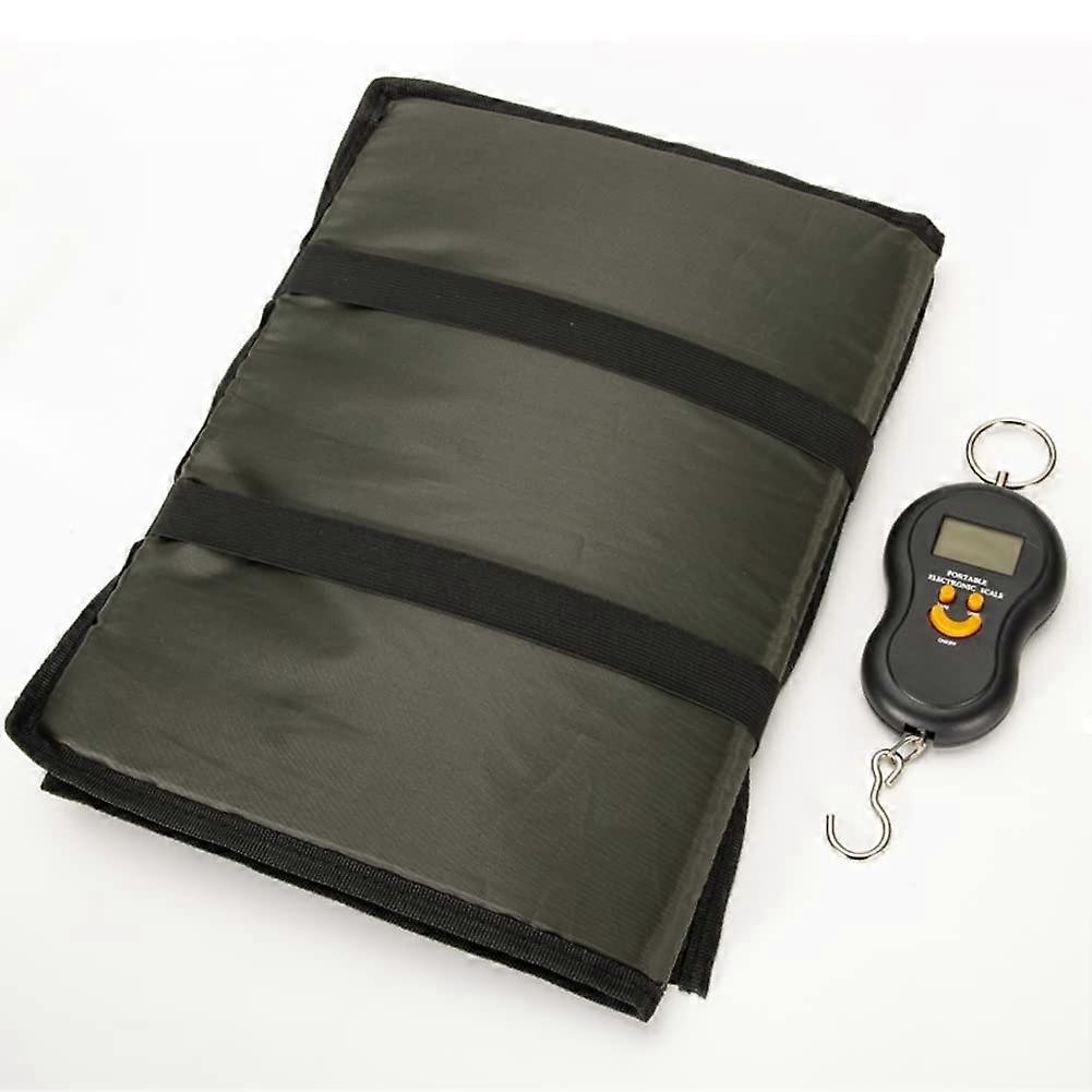 Fishing Landing Mat Portable Foldable Fishing Unhooking Mat Carp Landing Mat Digital Weight Scales Tackle Tool