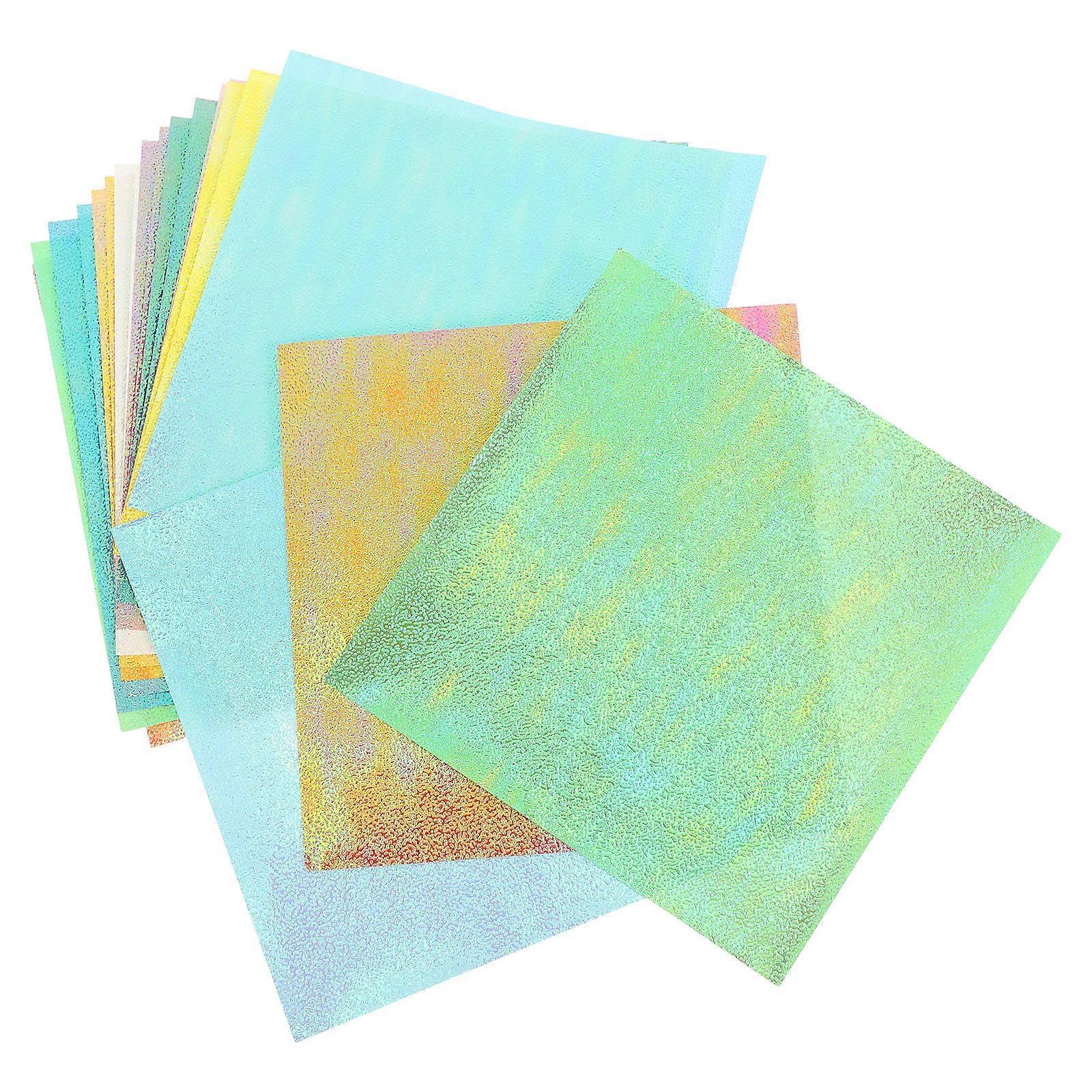 Pearlescent Square Craft Paper 20 Sheets 15cm X 15cm Shimmering Effect Suitable For Handmade Projects And DIY Crafts