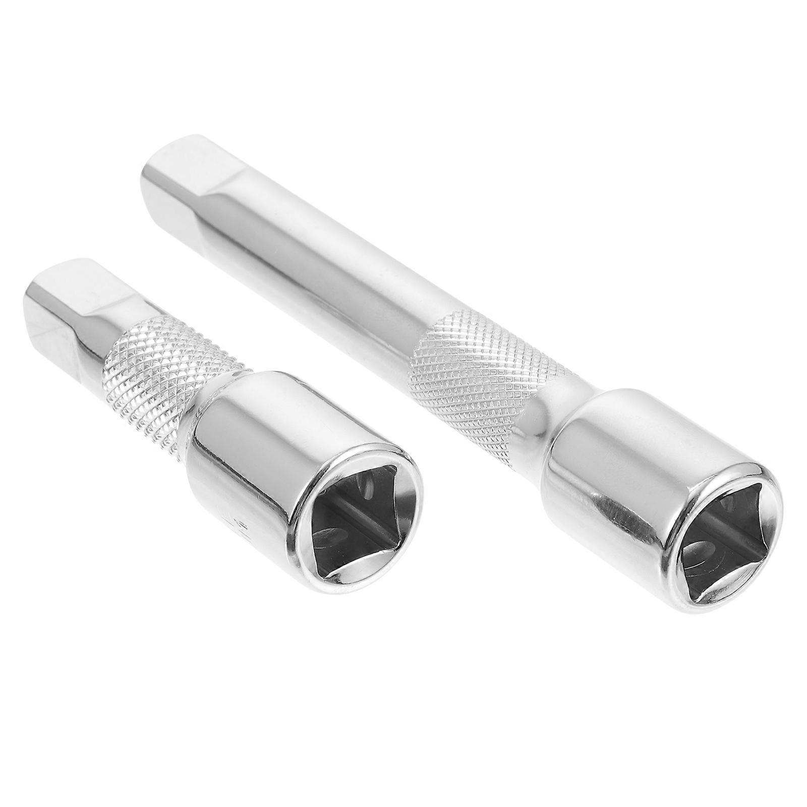 Durable - Extension Rod Tools for Home Use with Silver Finish 2pcs 6.5in