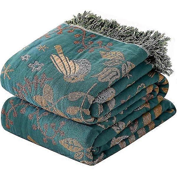 Parure de lit Boho Ceiling Daily Double Face 100 % Coton - Vert 150 x 200 cm - ES