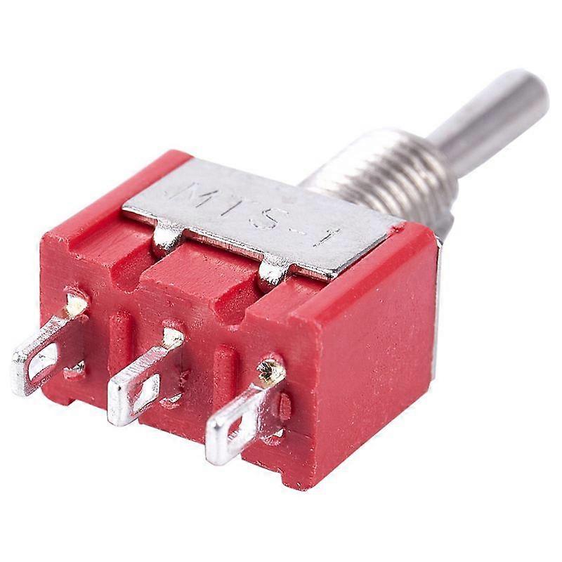 5 X Mini Momentary (On)Off(On) Switch Two-Position Switch Railway Model SPDT 12V, Silver