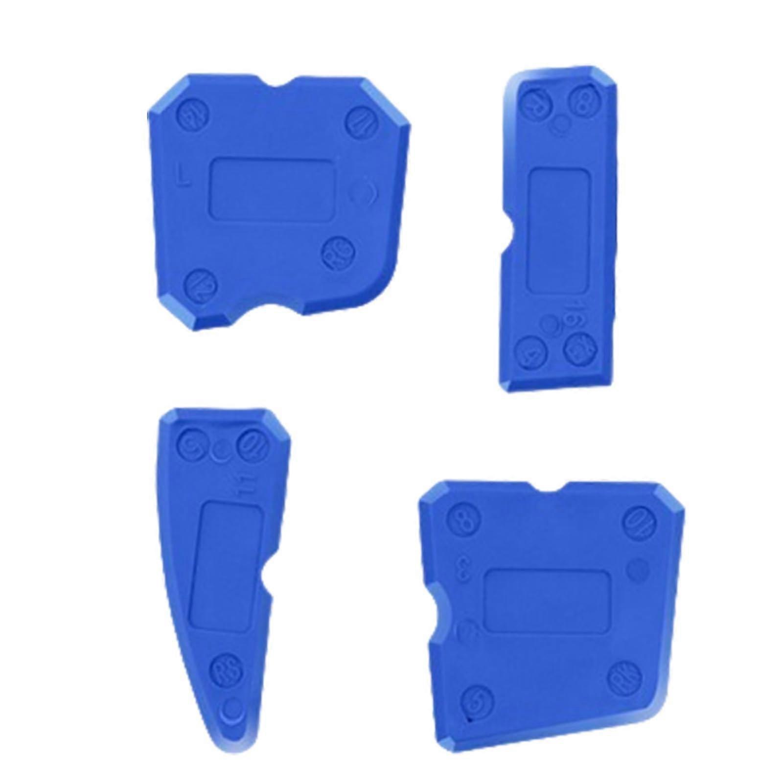 4piece multifunctional grout scraper set, suitable for efficient tile jointing and smoothing in kitchens and bathrooms.