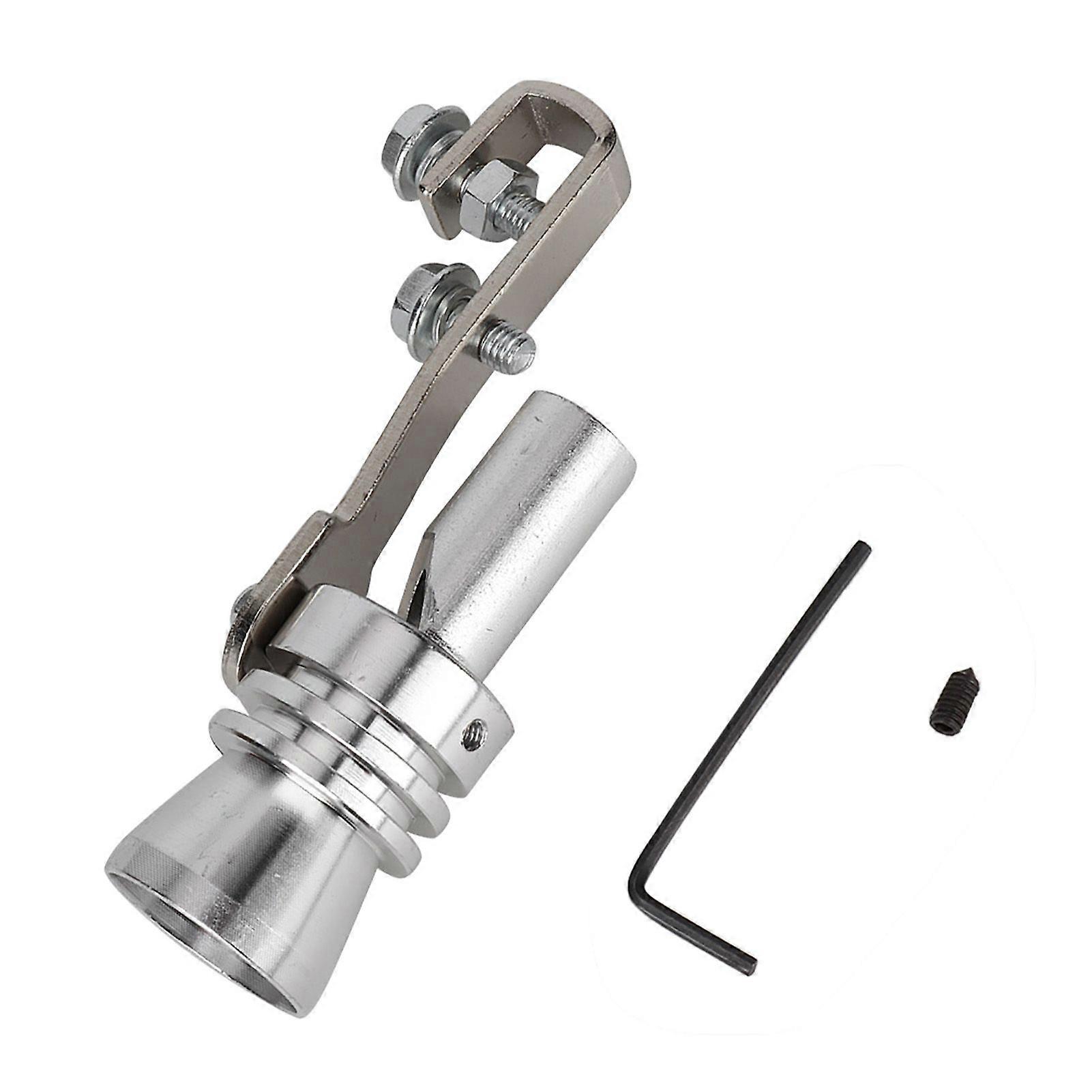 Trumpet Type Universal Exhaust Pipe Pressure Relief Valve Simulator Whistle Sound (L)