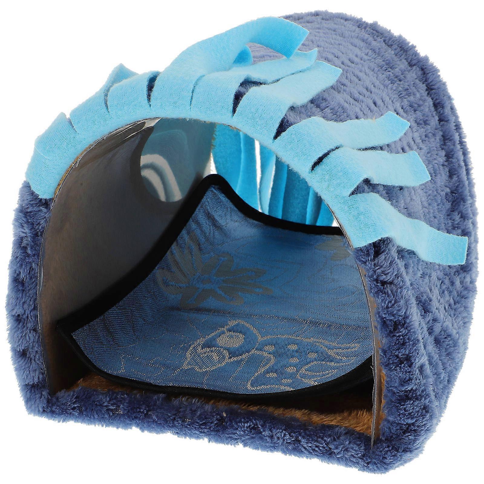 Guinea Pig Hideout Hamster Tunnel House Rabbit Nest with Tassels Small Pet Shelter