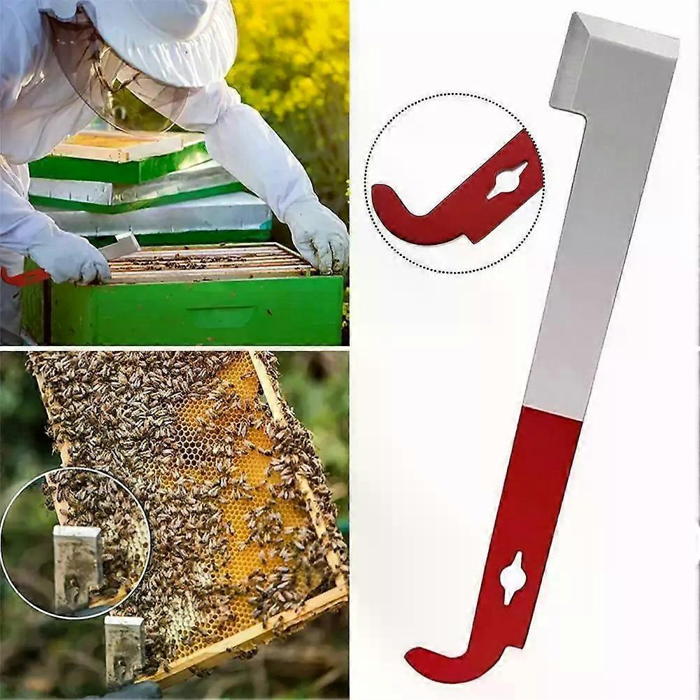 Beekeeping Tools Bee Scraper Steel Scraper Curved J Type Scraper Hook Staple Puller Beekeeper Scraping Knife