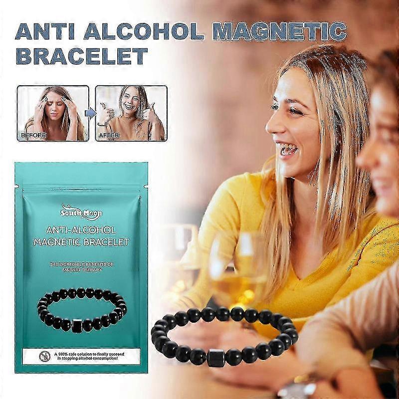 Magnetic therapy bracelet for reducing alcohol consumption and relieving discomfort after drinking