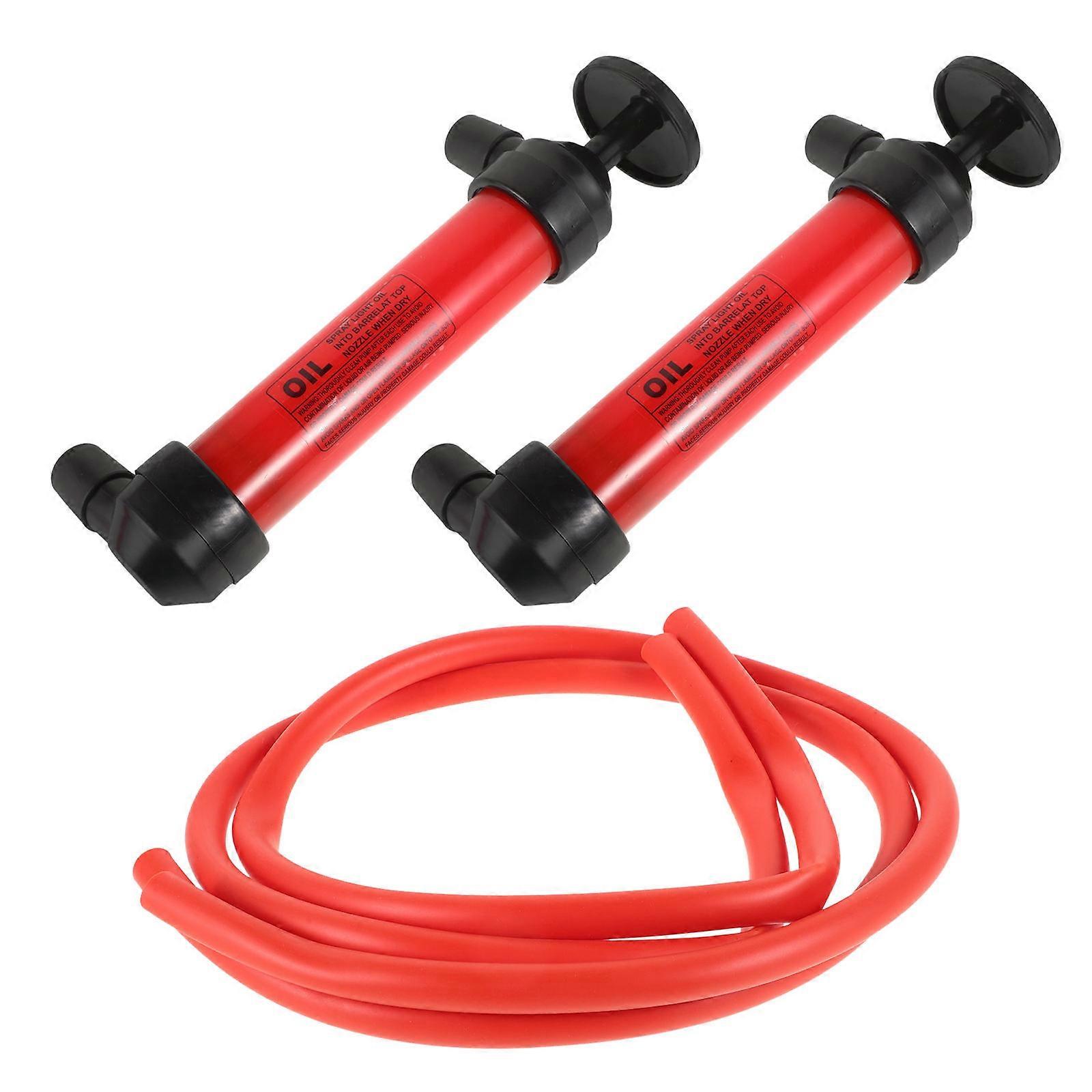 Masteelf 2pcs Pump Suction Manual Oil Transfer Pump for Oil Change
