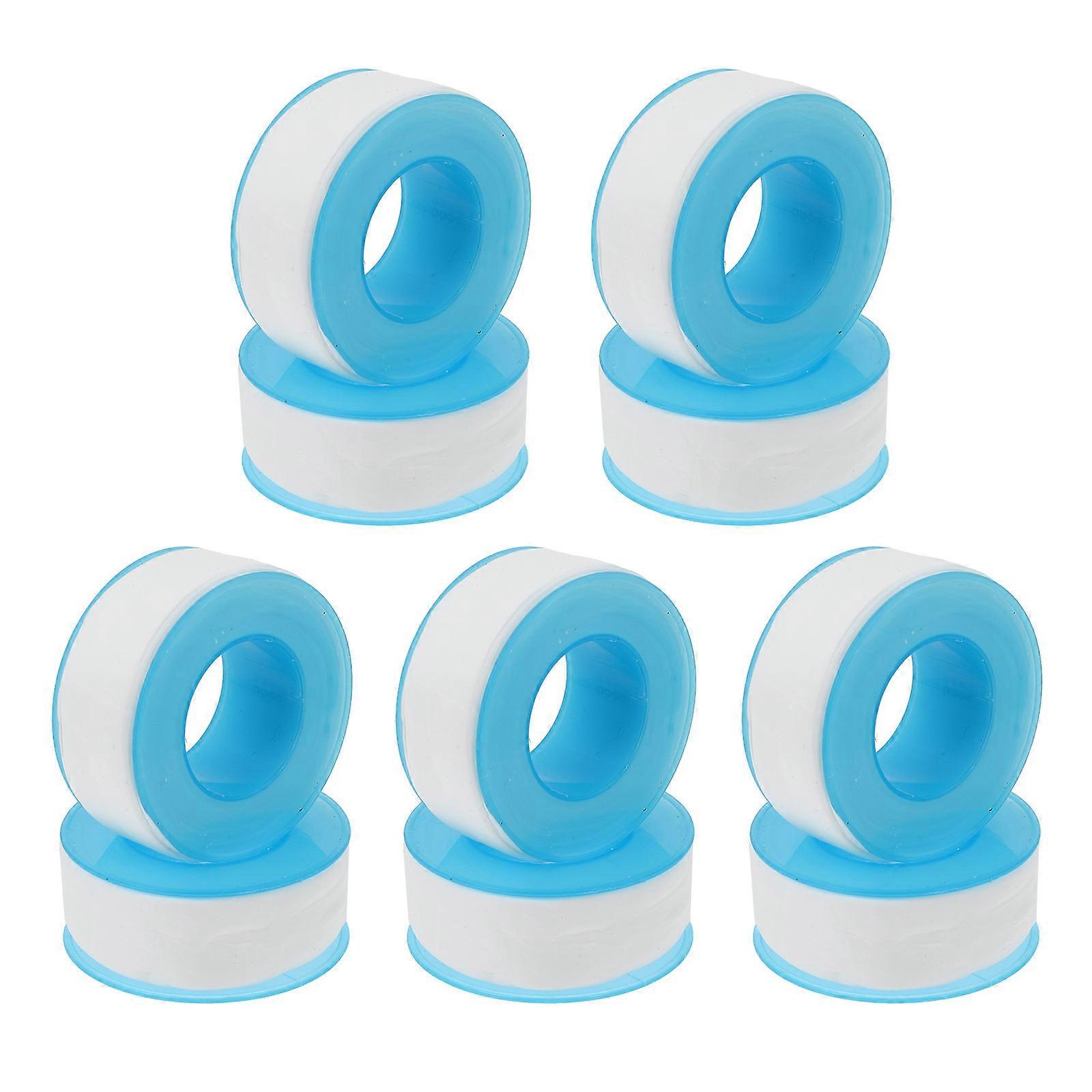 10 Rolls PTFE Plumbing Seal Tape for Leak Proof Pipes – High Temperature & Corrosion Resistant for Home and Industrial Use