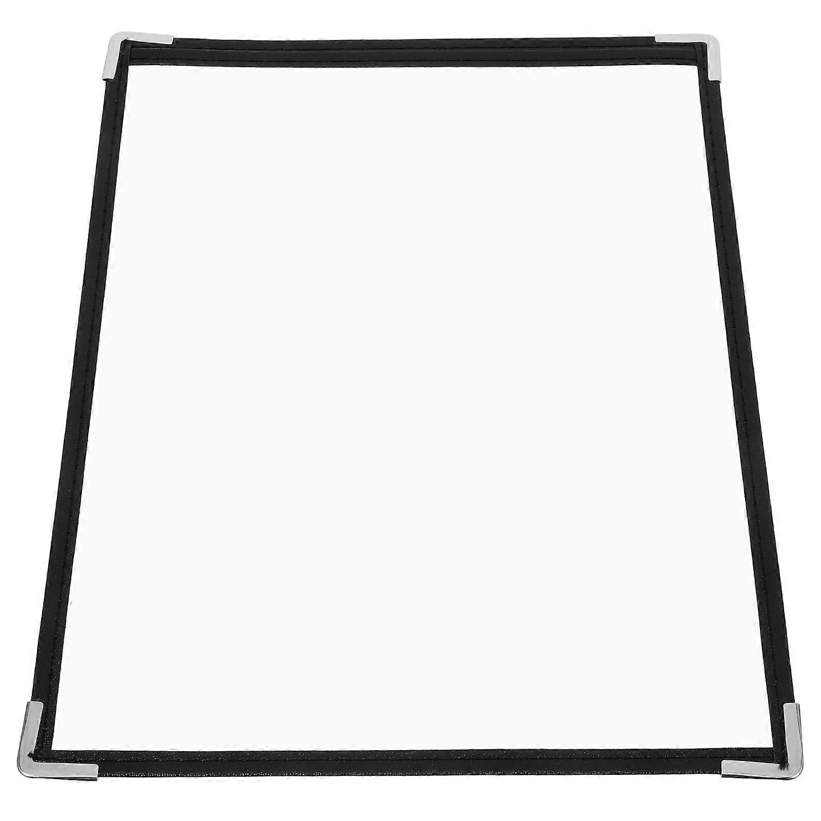 Clear PVC Menu Cover for Restaurant 2-Side Easy to Clean and Replaceable with Large Capacity Pockets