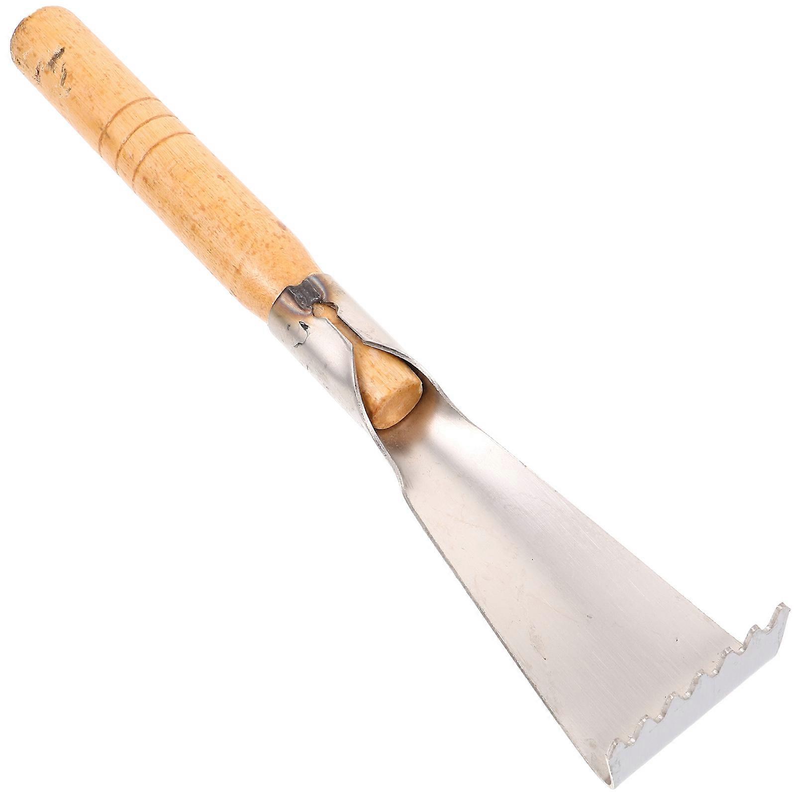 Wooden Handle Trowel Manual Toothed Digging Vegetable Tool